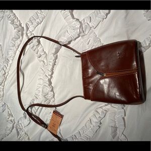 Authentic leather cross body